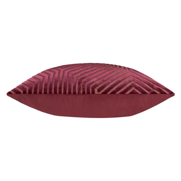 Evoke Cut Velvet 55cm Cushion - Burgandy by Evoke Cut Velvet 55cm Cushion - Burgandy from