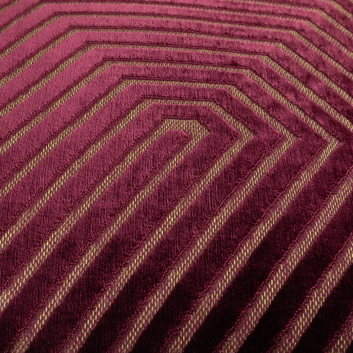 Evoke Cut Velvet 55cm Cushion - Burgandy by Evoke Cut Velvet 55cm Cushion - Burgandy from