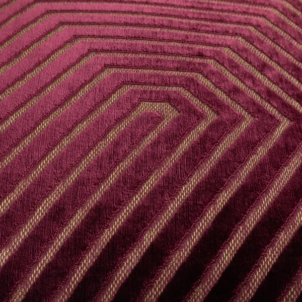 Evoke Cut Velvet 55cm Cushion - Burgandy by Evoke Cut Velvet 55cm Cushion - Burgandy from