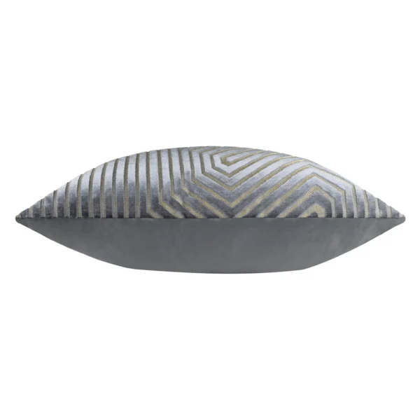 Evoke Cut Velvet 55cm Cushion - Charcoal by Evoke Cut Velvet 55cm Cushion - Charcoal from