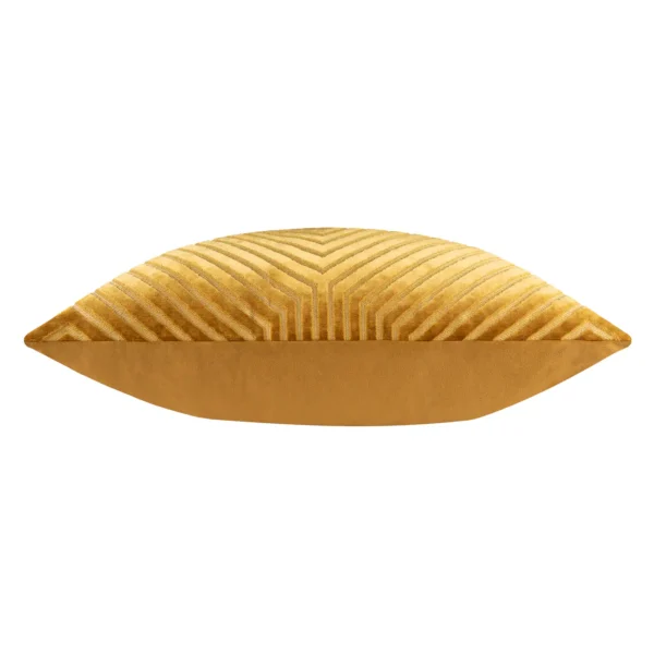 Evoke Cut Velvet 55cm Cushion - Gold by Evoke Cut Velvet 55cm Cushion - Gold from