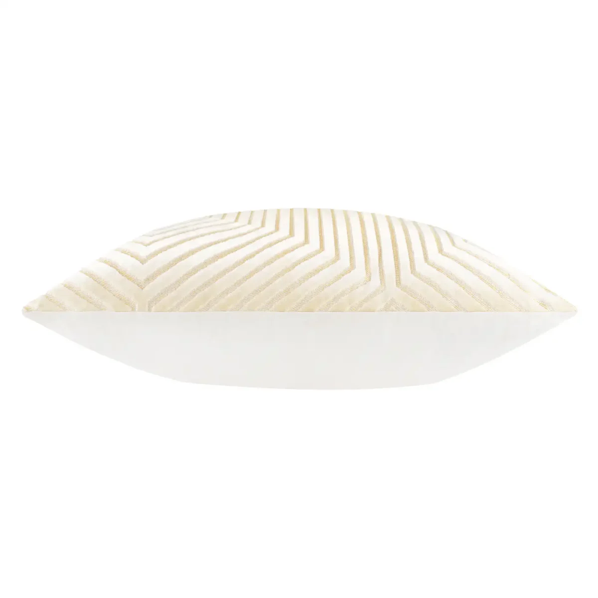 Evoke Cut Velvet 55cm Cushion - Ivory from