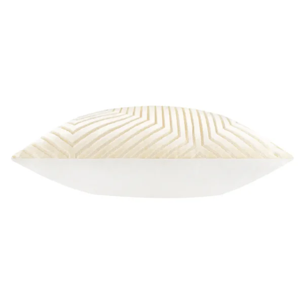 Evoke Cut Velvet 55cm Cushion - Ivory by Evoke Cut Velvet 55cm Cushion - Ivory from