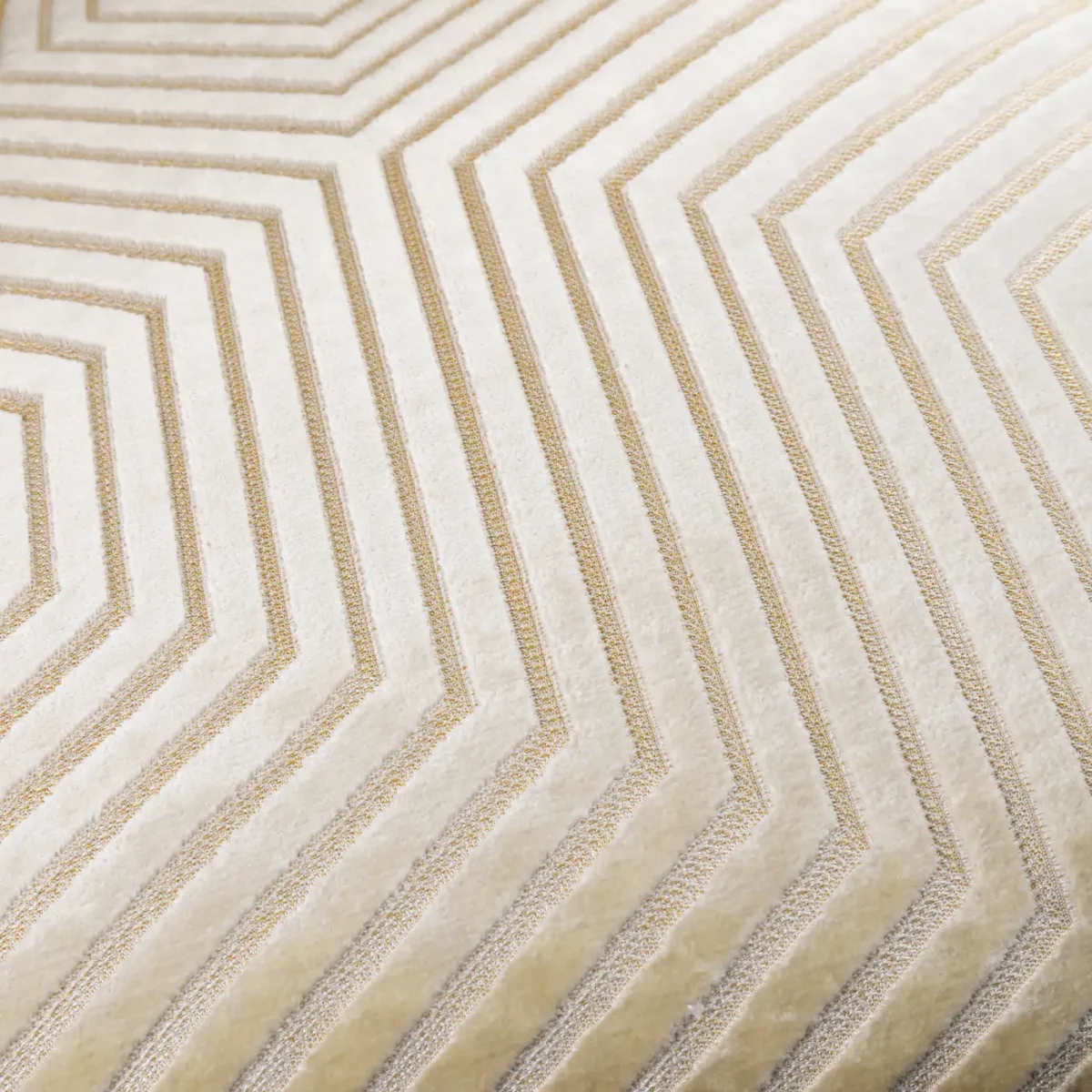 Evoke Cut Velvet 55cm Cushion - Ivory from