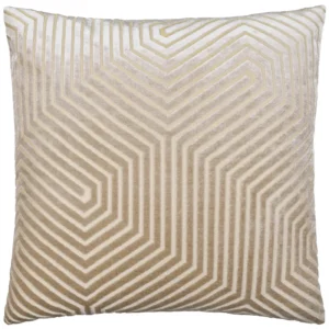 Evoke Cut Velvet 55cm Cushion - Mink