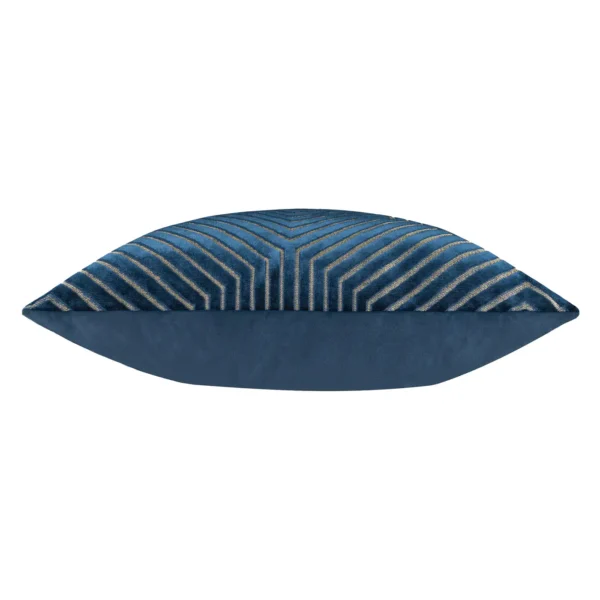 Evoke Cut Velvet 55cm Cushion - Navy by Evoke Cut Velvet 55cm Cushion - Navy from