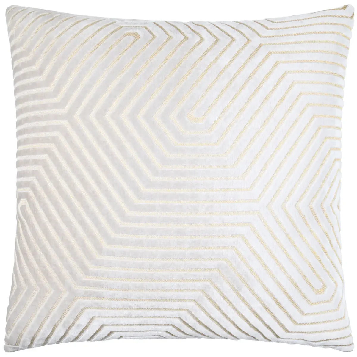 Evoke Cut Velvet 55cm Cushion - Oyster by Evoke Cut Velvet 55cm Cushion - Oyster from