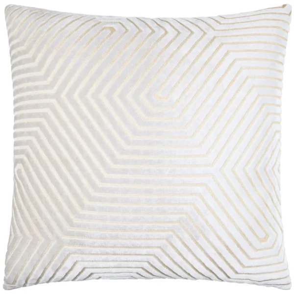 Evoke Cut Velvet 55cm Cushion - Oyster from