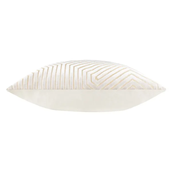 Evoke Cut Velvet 55cm Cushion - Oyster from