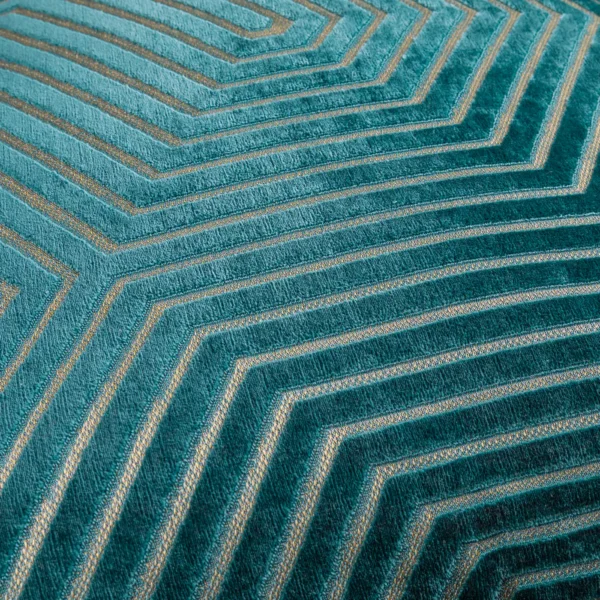 Evoke Cut Velvet 55cm Cushion - Teal by Evoke Cut Velvet 55cm Cushion - Teal from