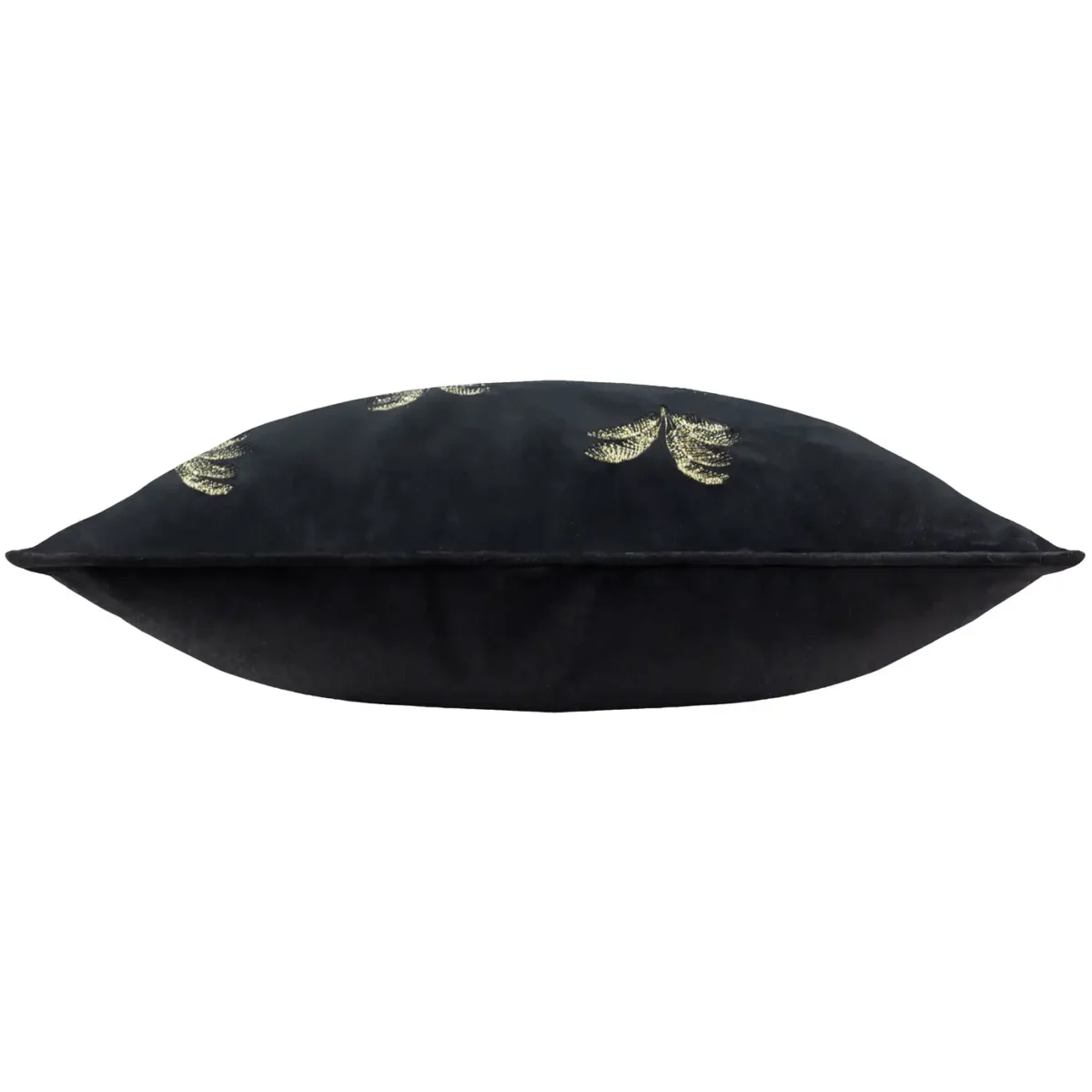 Guilded Palms Embroidered 45cm Cushion - Black from