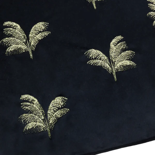 Guilded Palms Embroidered 45cm Cushion - Black by Guilded Palms Embroidered 45cm Cushion - Black from