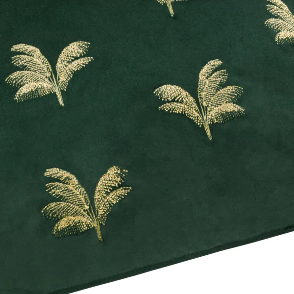 Guilded Palms Embroidered 45cm Cushion - Emerald by Guilded Palms Embroidered 45cm Cushion - Emerald from