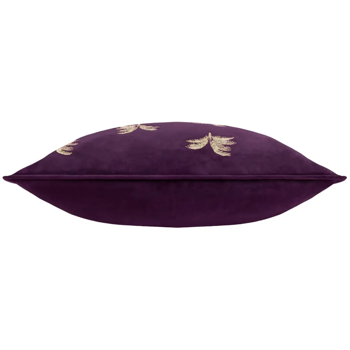 Guilded Palms Embroidered 45cm Cushion - Plum by Guilded Palms Embroidered 45cm Cushion - Plum from