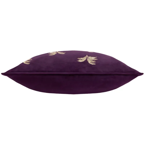 Guilded Palms Embroidered 45cm Cushion - Plum from