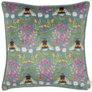 House Of Bloom Zinnia Bee Repeat 43cm Cushion - Multi