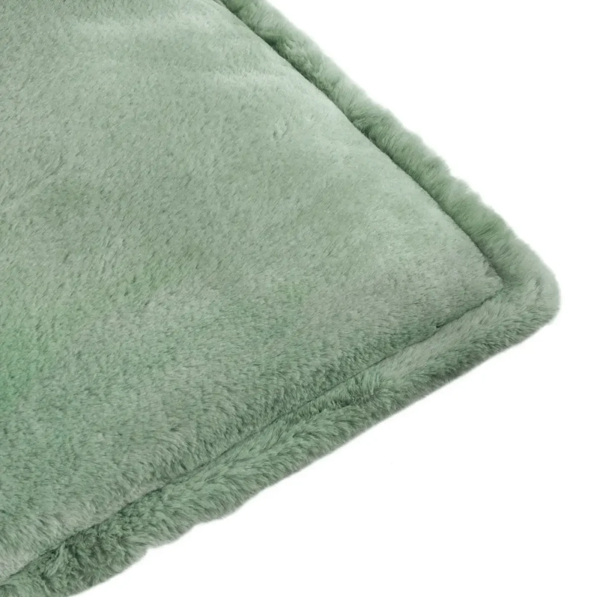 Kallu Faux Fur 45cm Cushion - Frost Green by Kallu Faux Fur 45cm Cushion - Frost Green from
