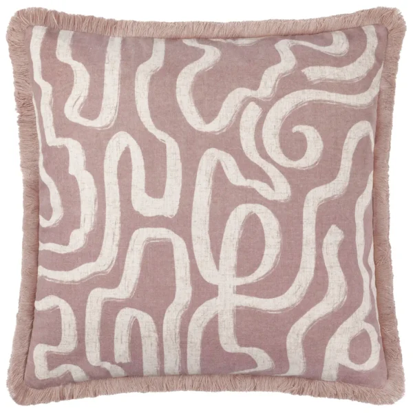 Lina Abstract 45cm Cushion - Soft Pink from