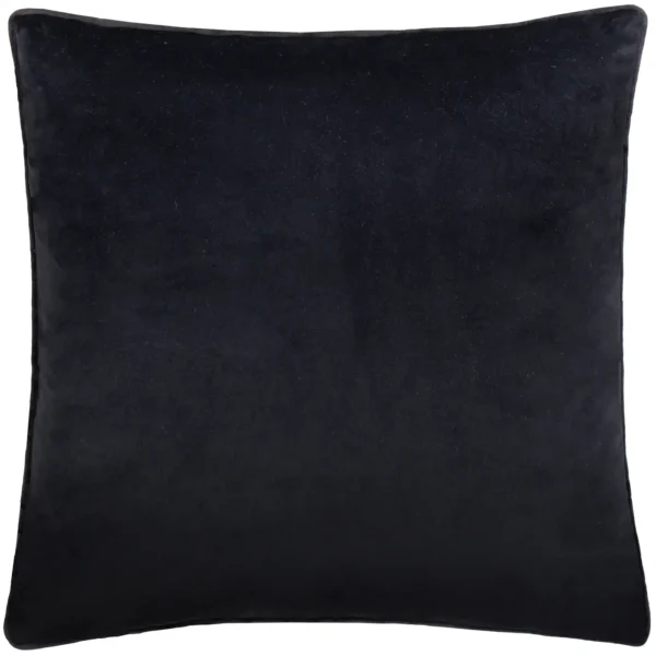 Malans Cut Velvet 45cm Cushion - Black by Malans Cut Velvet 45cm Cushion - Black from