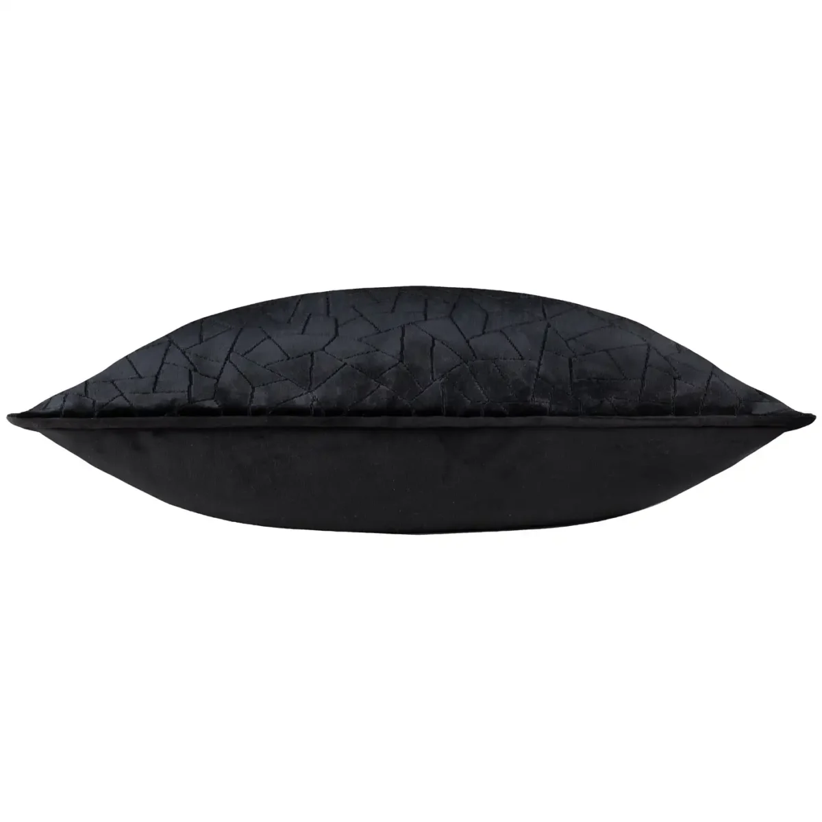 Malans Cut Velvet 45cm Cushion - Black from