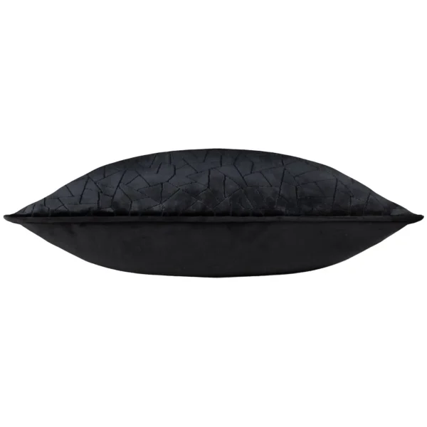 Malans Cut Velvet 45cm Cushion - Black by Malans Cut Velvet 45cm Cushion - Black from