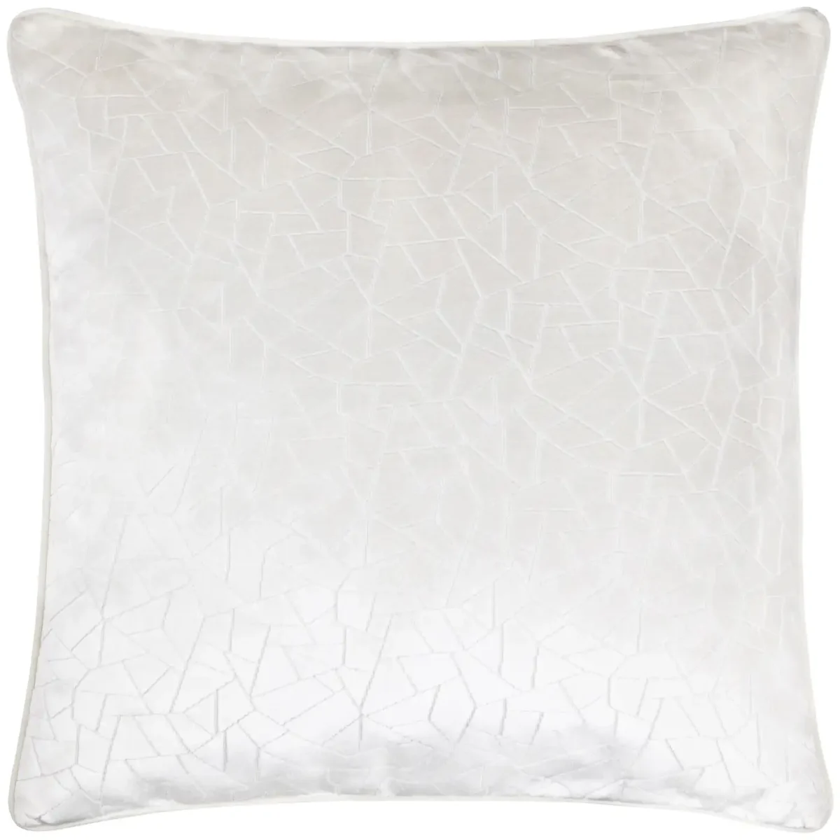 Malans Cut Velvet 45cm Cushion - Milk from