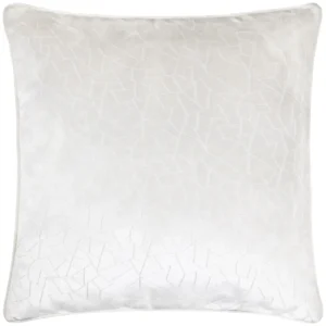 Malans Cut Velvet 45cm Cushion - Milk