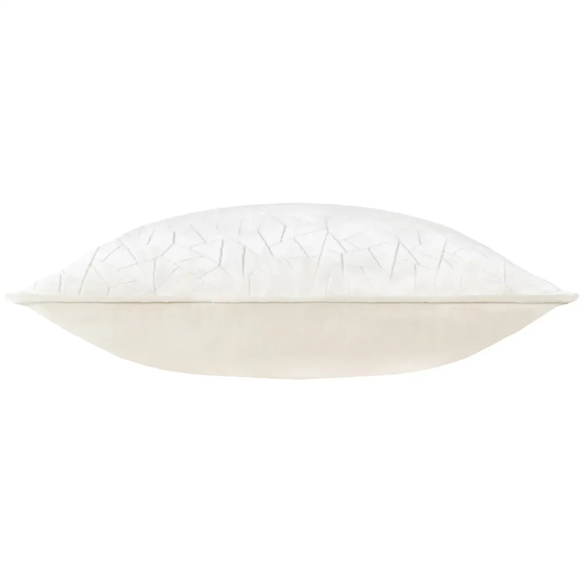 Malans Cut Velvet 45cm Cushion - Milk from