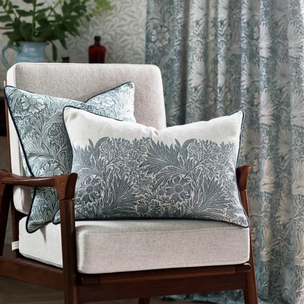 Marigold Jacquard 50cm Cushion - Indigo from