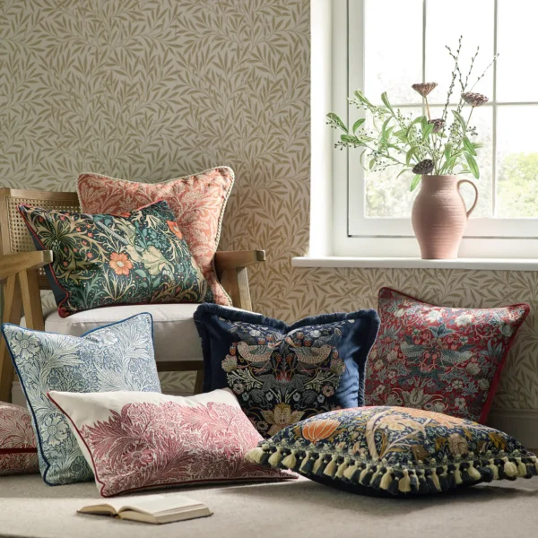 Marigold Jacquard 50cm Cushion - Indigo from
