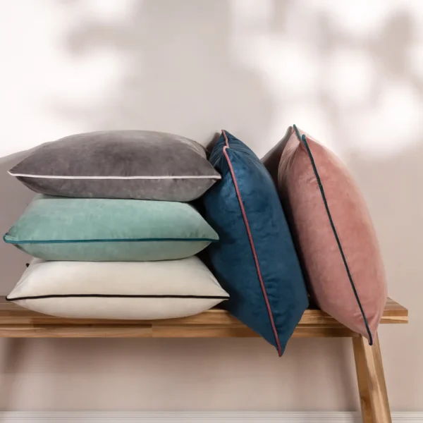Meridian 55Cm Cushion - Charcoal / Dove by Meridian 55Cm Cushion - Charcoal / Dove from