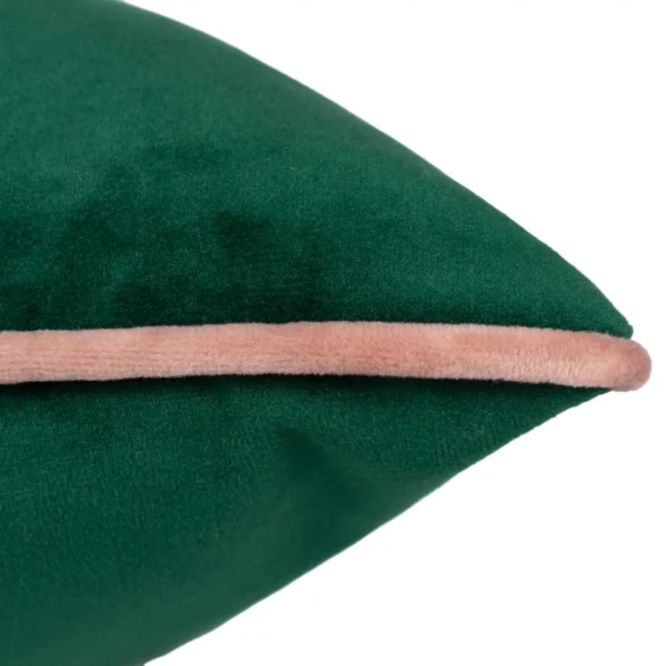Meridian 55Cm Cushion - Emerald / Blush by Meridian 55Cm Cushion - Emerald / Blush from