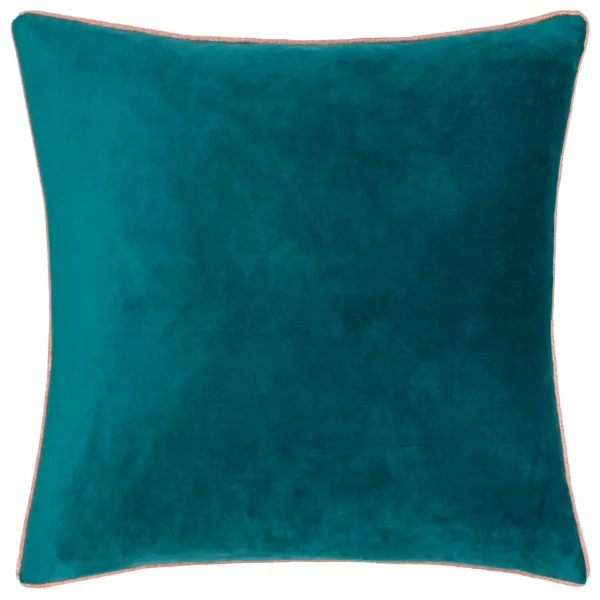Meridian 55Cm Cushion - Teal / Blush by Meridian 55Cm Cushion - Teal / Blush from