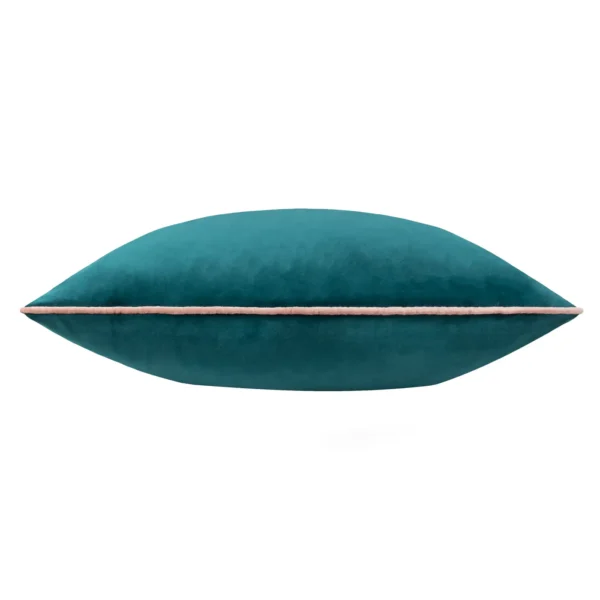 Meridian 55Cm Cushion - Teal / Blush by Meridian 55Cm Cushion - Teal / Blush from