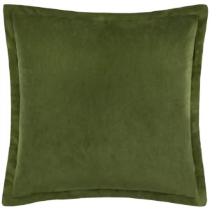 Merton Velvet 55cm Cushion - Olive Oil