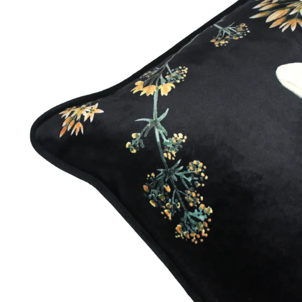 Midnight Garden Bee 43cm Cushion - Black by Midnight Garden Bee 43cm Cushion - Black from