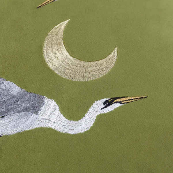 Moonlit Flight Velvet 45cm Cushion - Olive by Moonlit Flight Velvet 45cm Cushion - Olive from