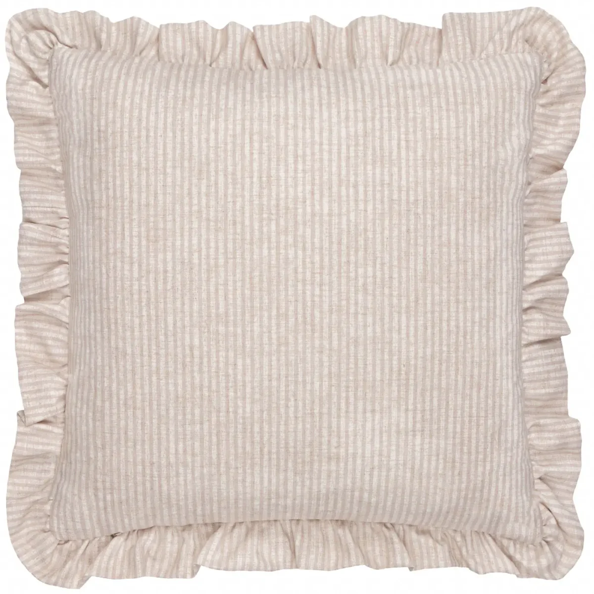 Martha Embroidered Ruffle 50cm Cushion - Pink by Martha Embroidered Ruffle 50cm Cushion - Pink from