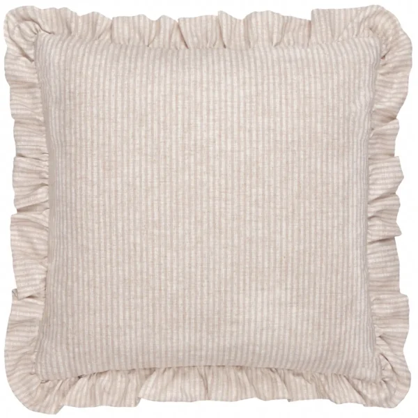 Martha Embroidered Ruffle 50cm Cushion - Pink from