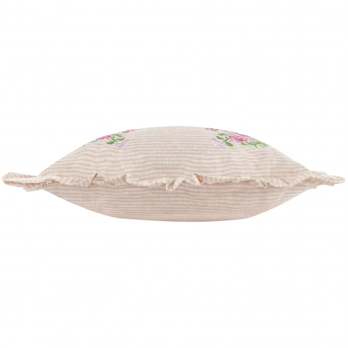 Martha Embroidered Ruffle 50cm Cushion - Pink by Martha Embroidered Ruffle 50cm Cushion - Pink from