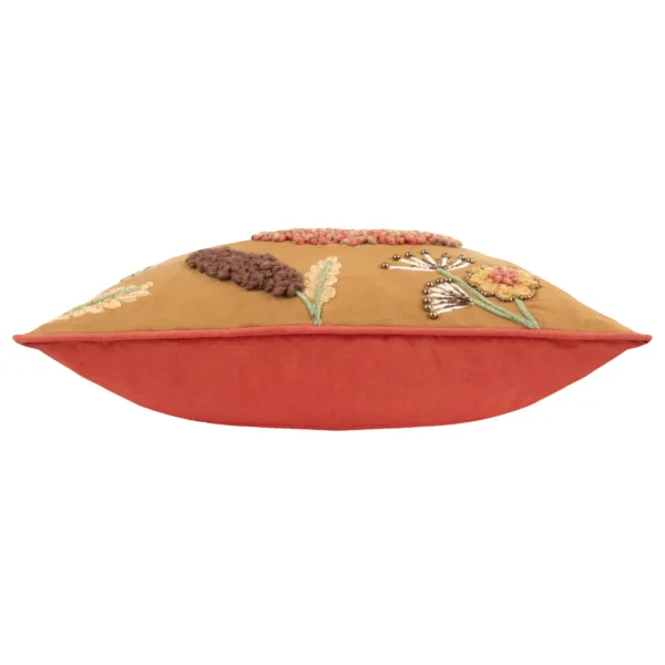 Mushroom Dell Embroidered 45cm Cushion - Autumn Gold by Mushroom Dell Embroidered 45cm Cushion - Autumn Gold from