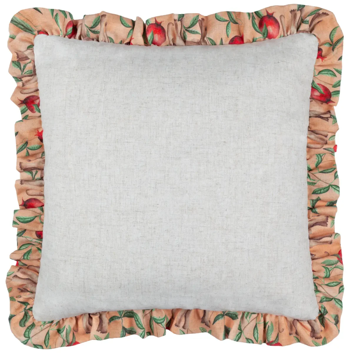 Okara Elephant 50Cm Cushion - Peach / Linen by Okara Elephant 50Cm Cushion - Peach / Linen from