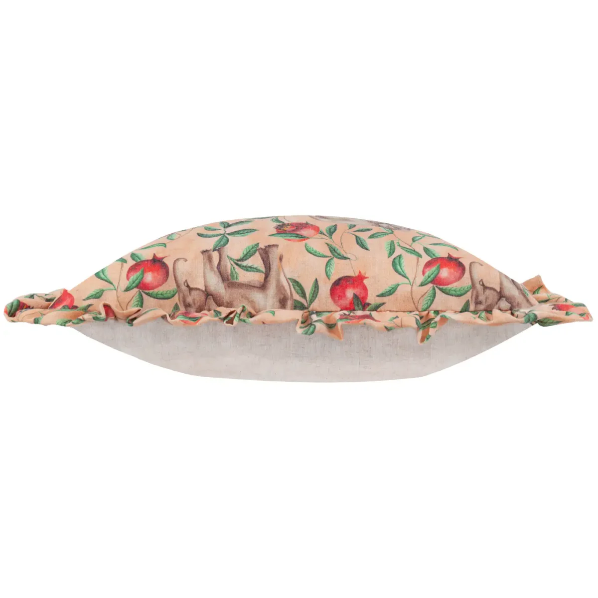 Okara Elephant 50Cm Cushion - Peach / Linen by Okara Elephant 50Cm Cushion - Peach / Linen from
