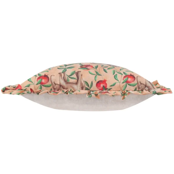 Okara Elephant 50Cm Cushion - Peach / Linen from