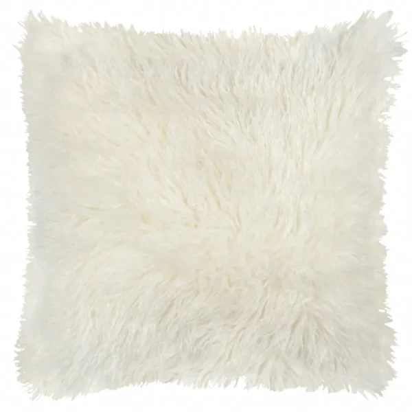 Rowan Faux Fur 50cm Cushion - Ecru from