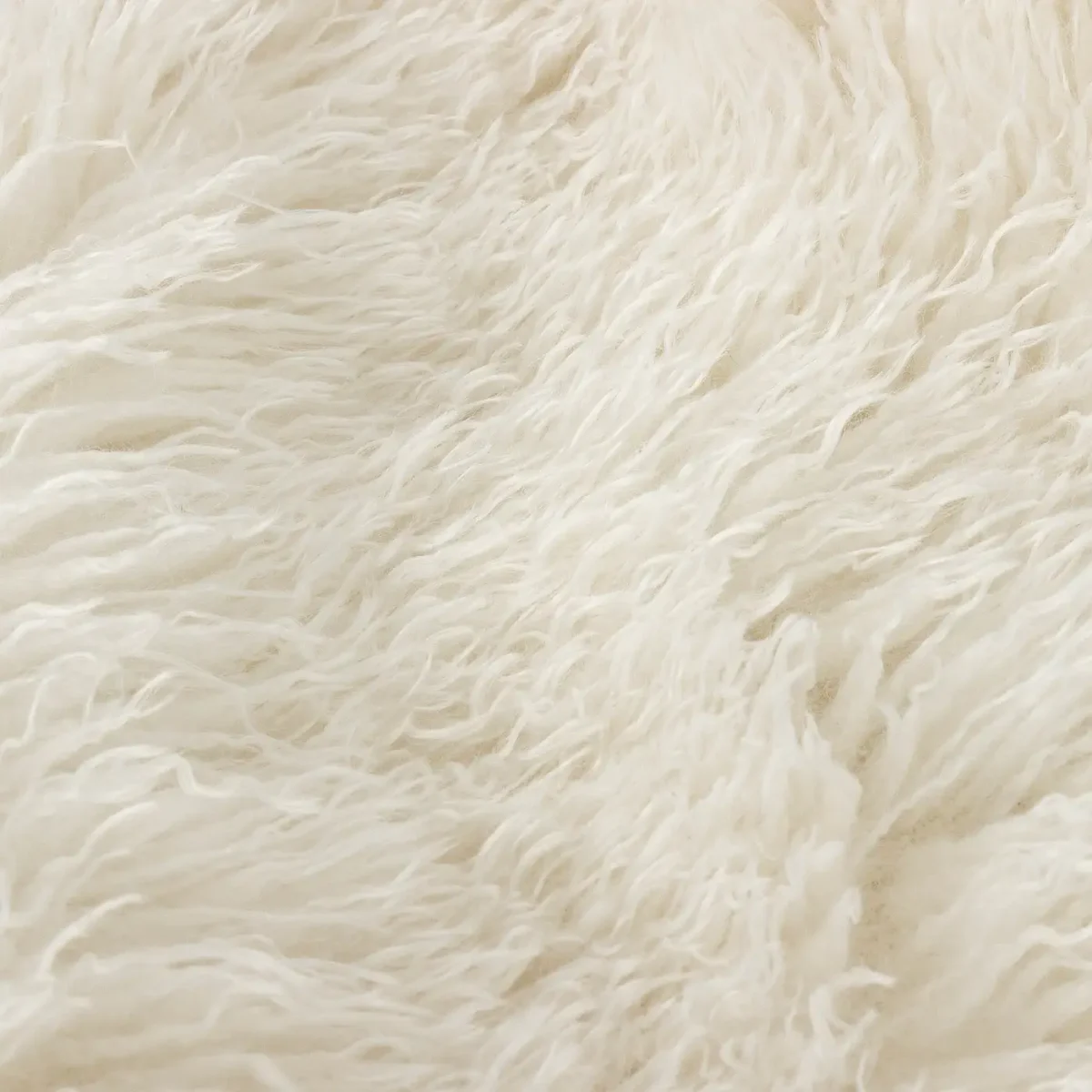 Rowan Faux Fur 50cm Cushion - Ecru by Rowan Faux Fur 50cm Cushion - Ecru from