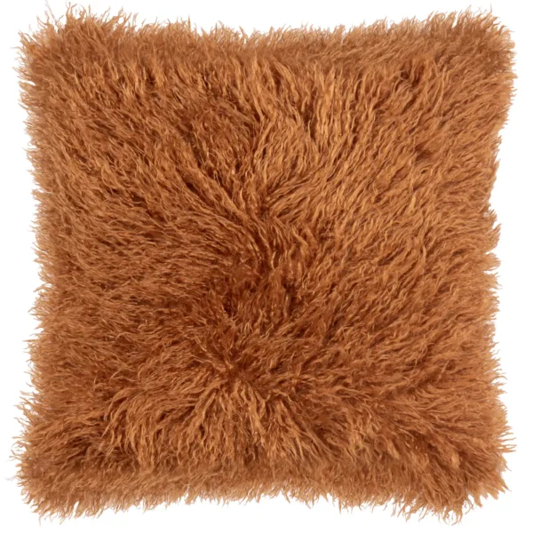 Rowan Faux Fur 50cm Cushion - Ginger from