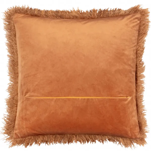 Rowan Faux Fur 50cm Cushion - Ginger from