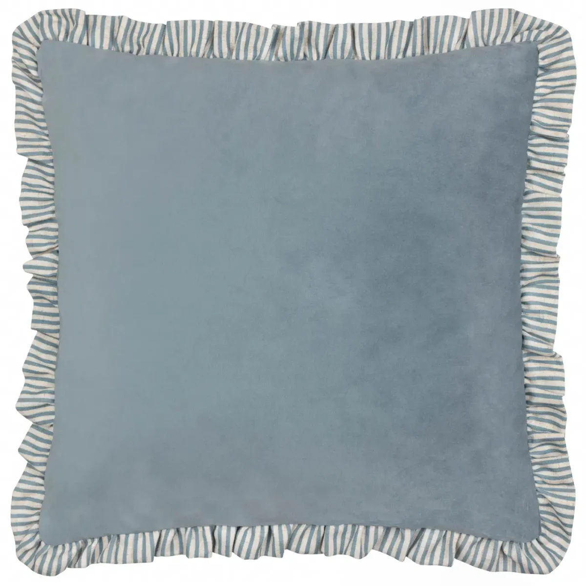 Solene Ruffle 45cm Cushion - Blue from
