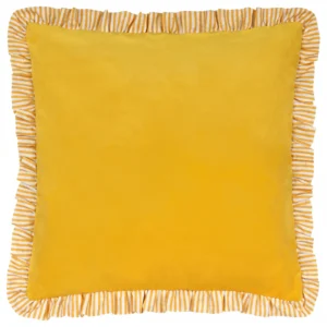 Solene Ruffle 45cm Cushion - Yellow